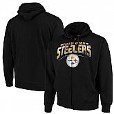 Men's Pittsburgh Steelers G III Sports by Carl Banks Perfect Season Full Zip Hoodie Black,baseball caps,new era cap wholesale,wholesale hats
